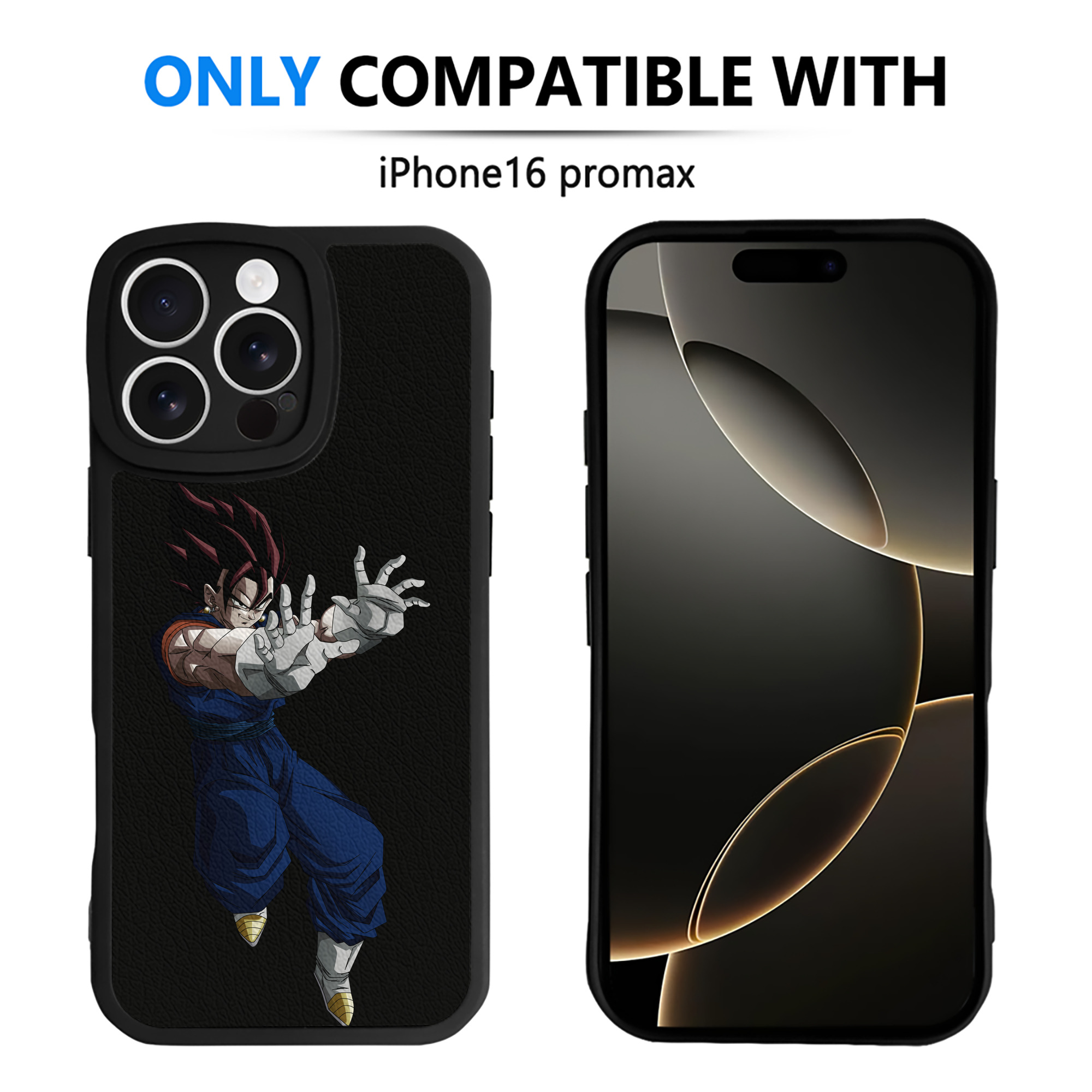 （画像用） ドラゴンボール ベジット DRAGON BALL Vegetto 【iPhone 16シリーズ対応】シリコンスマホケース（レザー調） 材質：シリコン